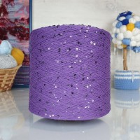 Kolibri с пайетками - 070 (лиловый с тем.серебр.пайет)