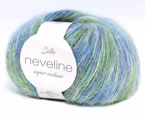 Пряжа Neveline (Silke) 14  зелено-голубой