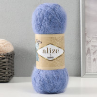 Пряжа &quot;3 Season&quot; 51% акрил, 25% мохер, 24% шерсть 500м/100гр (40-голубой)