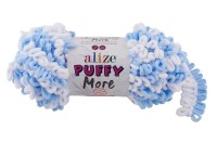 Puffy MORE (Alize) - 6266 (неж.голубой/белый)