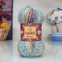 Hercai Nako - 28135 (голубой/оранж/белый)