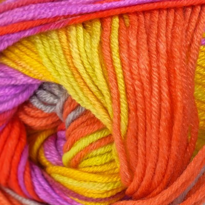 Пряжа "Adore Dream" 100% акрил антипиллинг 280м/100г (1060 алый-жетлый) Пряжа "Adore Dream" 100% акрил антипиллинг 280м/100г (1060 алый-жетлый)