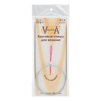 Спицы круговые VTS-1 (d 2.0 мм) сталь 100 см 1 шт с металл.леской Visantia