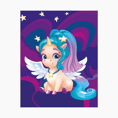 Алмазная мозаика для детей «Разноцветная единорожка» 20х25 см Алмазная мозаика для детей «Разноцветная единорожка» 20х25 см