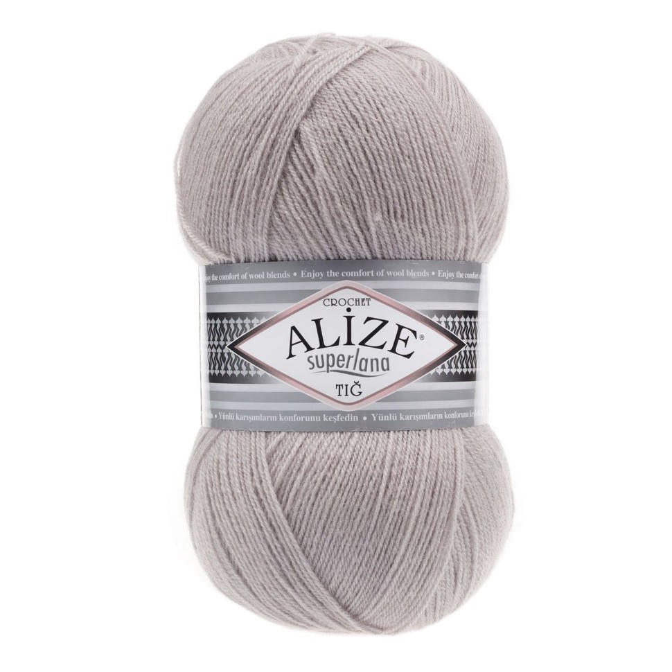 SUPERLANA TIG (ALIZE) - 652 (пепельный)