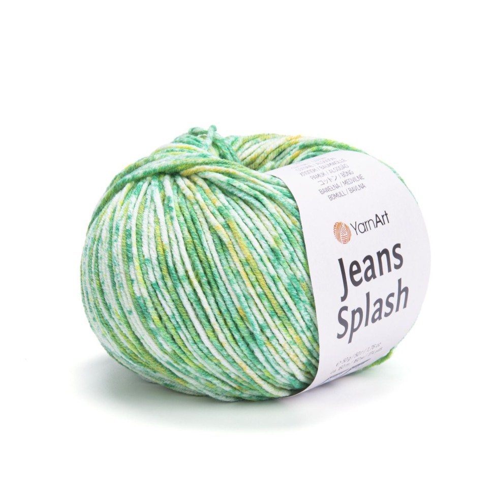 Jeans Splash, YarnArt - 946 (мята принт)