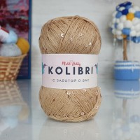 Kolibri с пайетками - 073 (песочный с песочными пайетками)