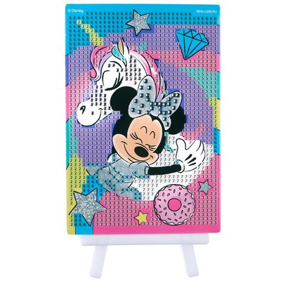 Алмазная мозаика для детей, 16 х 10,5 х 2 см "Малышка", Минни и единорог Алмазная мозаика для детей, 16 х 10,5 х 2 см "Малышка", Минни и единорог