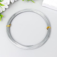 Проволока для рукоделия &quot;Астра&quot; 1 мм, 10 м, тёмное серебро