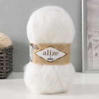 Пряжа &quot;3 Season&quot; 51% акрил, 25% мохер, 24% шерсть 500м/100гр (55-белый)