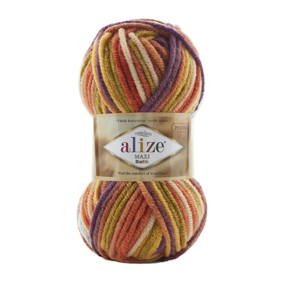 Superlana maxi batik, Alize - 8027 (принт)