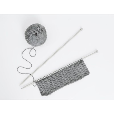 Спицы для вязания, прямые, с тефлоновым покрытием, d = 5 мм, 35 см, 2 шт