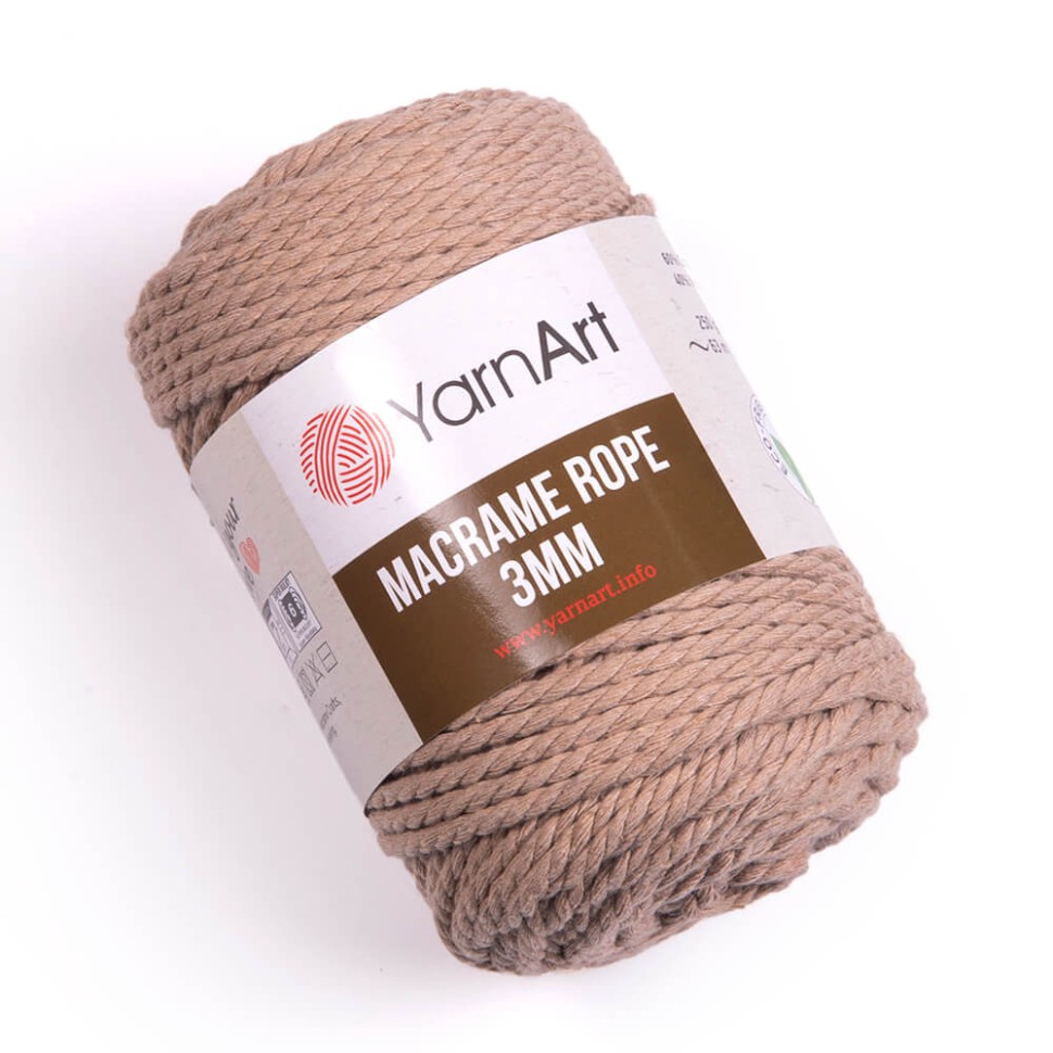 Macrame Rope 3mm - 768 (мокрый песок)
