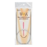 Спицы круговые VTS-1 (d 3.5 мм) сталь 100 см 1 шт с металл.леской Visantia