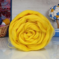 Полутонкая шерсть (для валяния) - 118 (подсолнух)