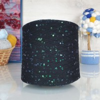 Kolibri с пайетками - 075 (черный с зелен.пайет крылья стрекозы)