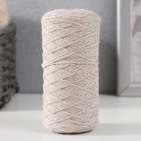 Шнур для вязания без сердечника 70% хлопок, 30% полиэстер 1мм 200м/65±10гр (03- льняной)