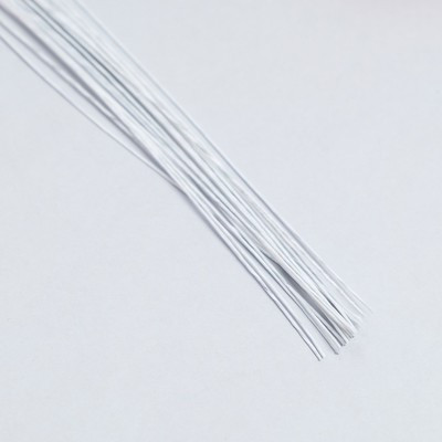 Флористическая проволока в бумажной оплётке "Белая", длина 36 см, 0,46 мм, набор 20 шт Флористическая проволока в бумажной оплётке "Белая", длина 36 см, 0,46 мм, набор 20 шт