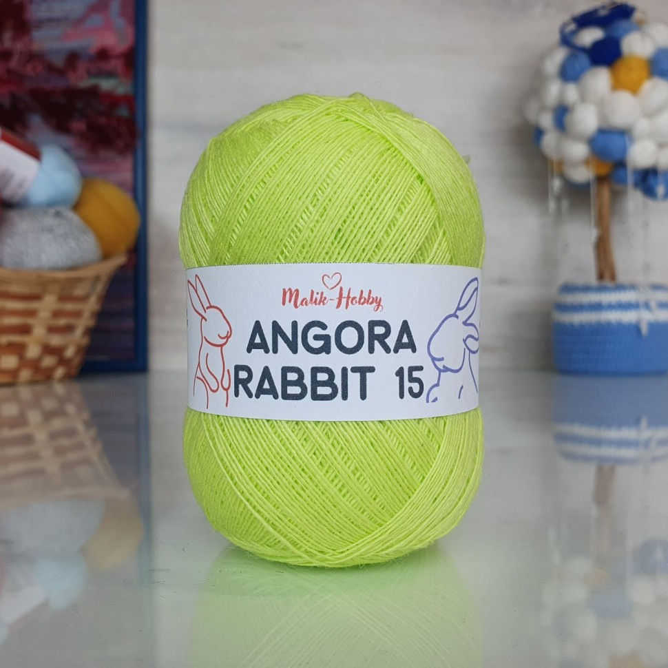 Angora Rabbit 15 - 069 (салат неон)