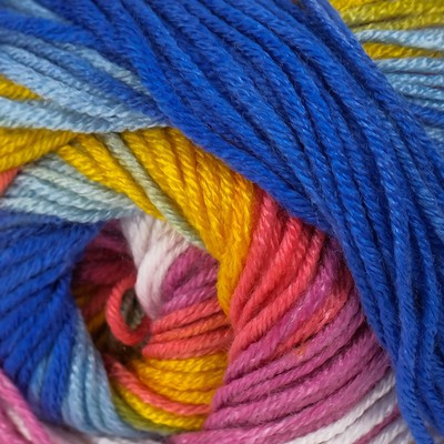 Пряжа "Adore Dream" 100% акрил антипиллинг 280м/100г (1072 васил-бир-амарант)