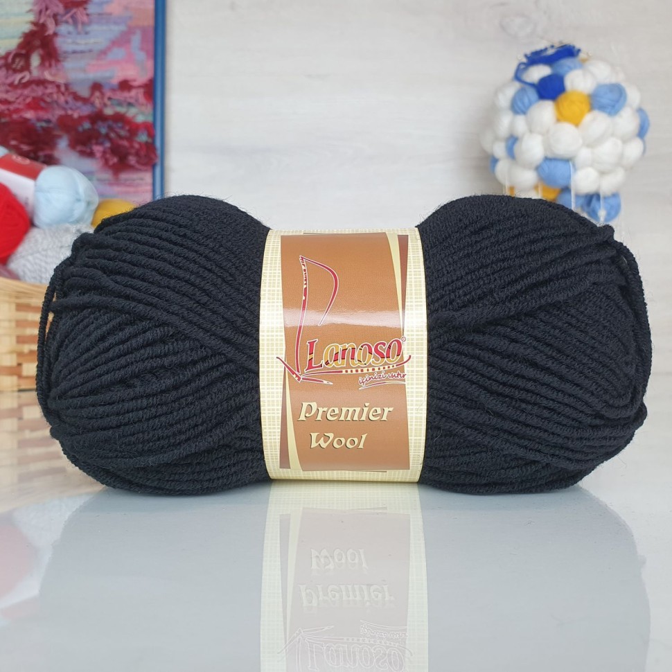 Premier wool Lanoso - 217 (черный)