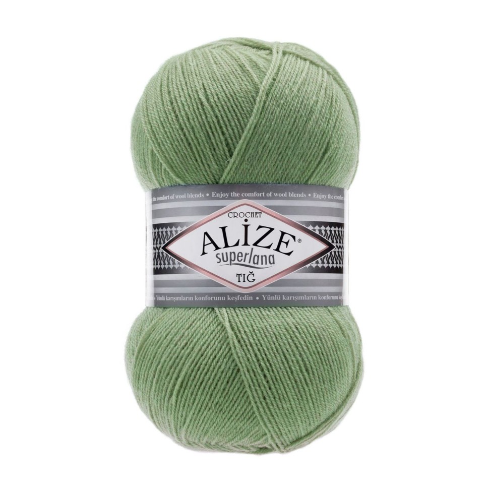 SUPERLANA TIG (ALIZE) - 852 (зеленый чай)