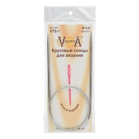 Спицы круговые VTS-1 (d 4.0 мм) сталь 100 см 1 шт с металл.леской Visantia