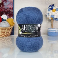 Ангора кролик серебристый - 2303А (синий)