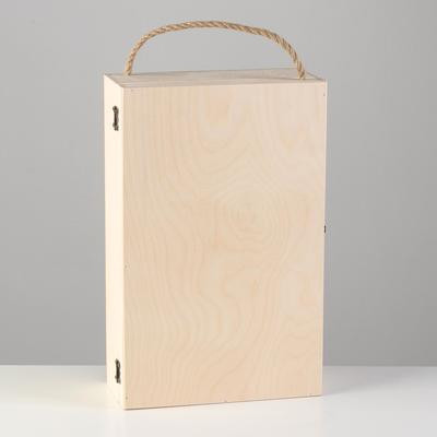 Подарочный ящик 34×21.5×10 см деревянный, с закрывающейся крышкой, с ручкой Подарочный ящик 34×21.5×10 см деревянный, с закрывающейся крышкой, с ручкой
