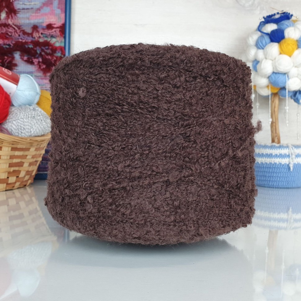 Букле вулл 2.6 - 216 (шоколадный)