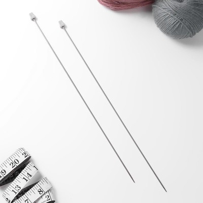 Спицы для вязания, прямые, d = 2 мм, 35 см, 2 шт