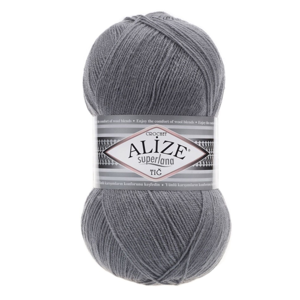 SUPERLANA TIG (ALIZE) - 87 (серый)