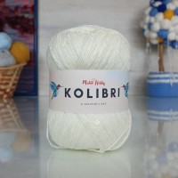 Kolibri с пайетками - 077 (молочный с прозр.пайет)