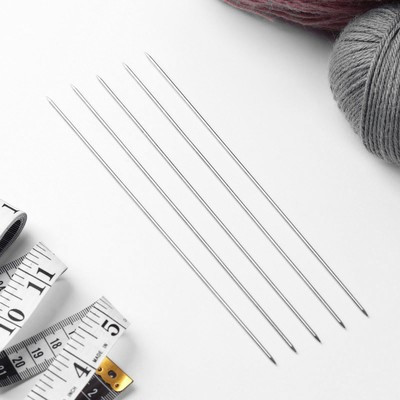 Спицы для вязания чулочные, d = 1,9 мм, 19,5 см, 5 шт