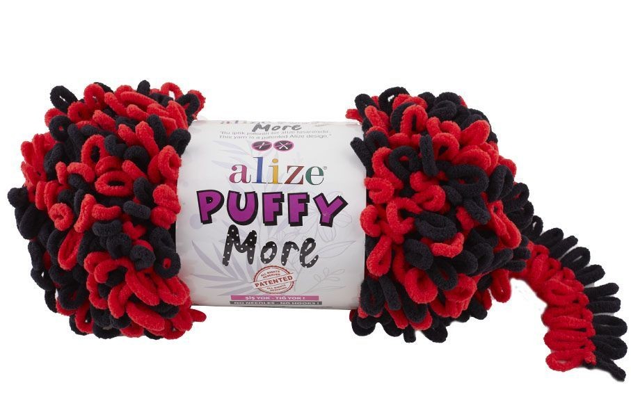 Puffy MORE (Alize) - 6273 (красн/черный)