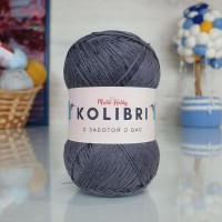 Kolibri с пайетками - 078 (серый с серыми прозрачными пайетками)