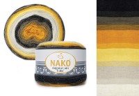 Angora Luks Color (Нако) - 81908 (оранж/черн/бел/лимон)