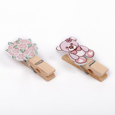 Набор декоративных прищепок "Набор принцессы" набор 10 шт. Набор декоративных прищепок "Набор принцессы" набор 10 шт.