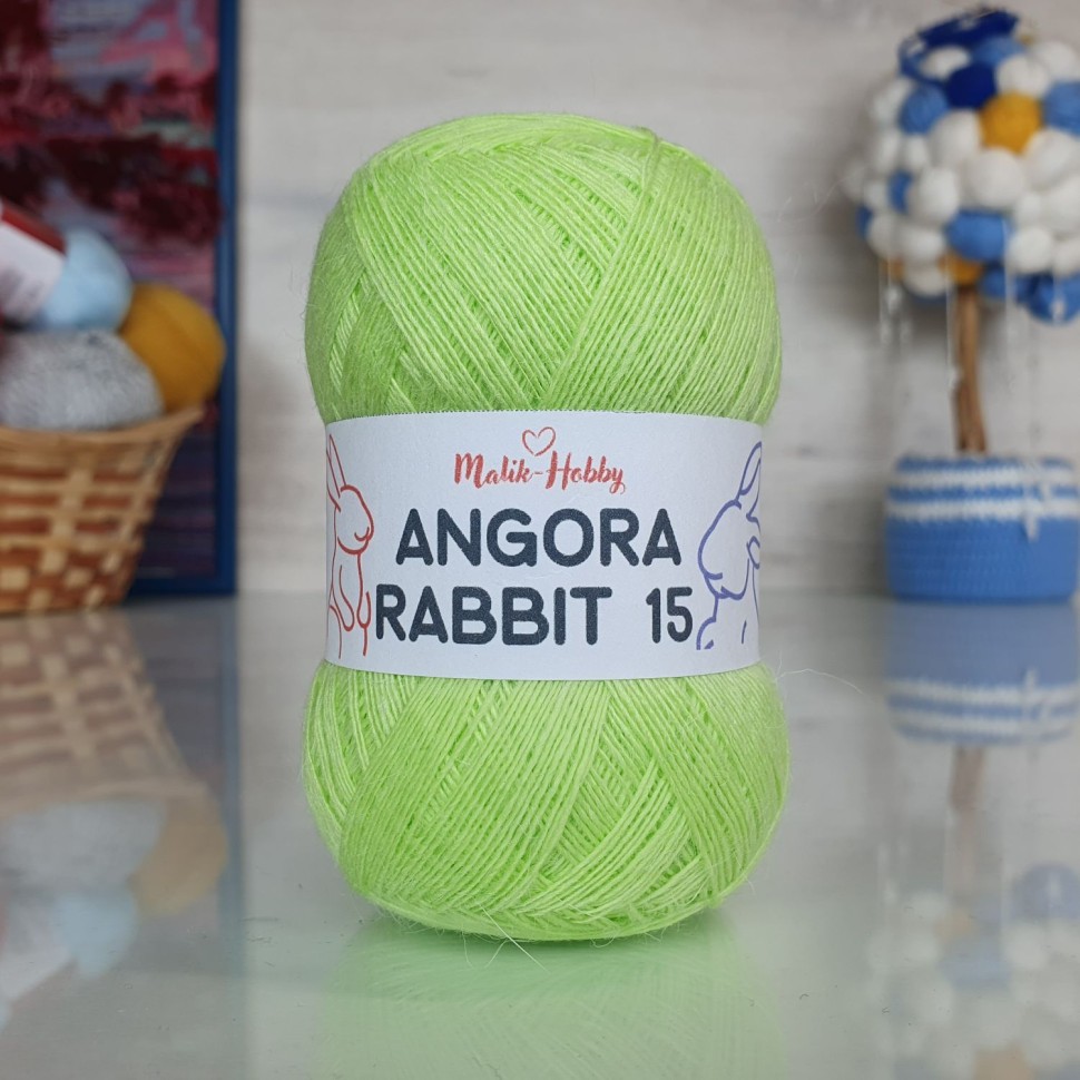 Angora Rabbit 15 - 074 (яркий салат)
