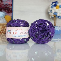 Колибри макси королевские пайетки - 146 (фиолетовый с черн.пайет.)