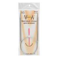 Спицы круговые VTS-1 (d 6.0 мм) сталь 100 см 1 шт с металл.леской Visantia