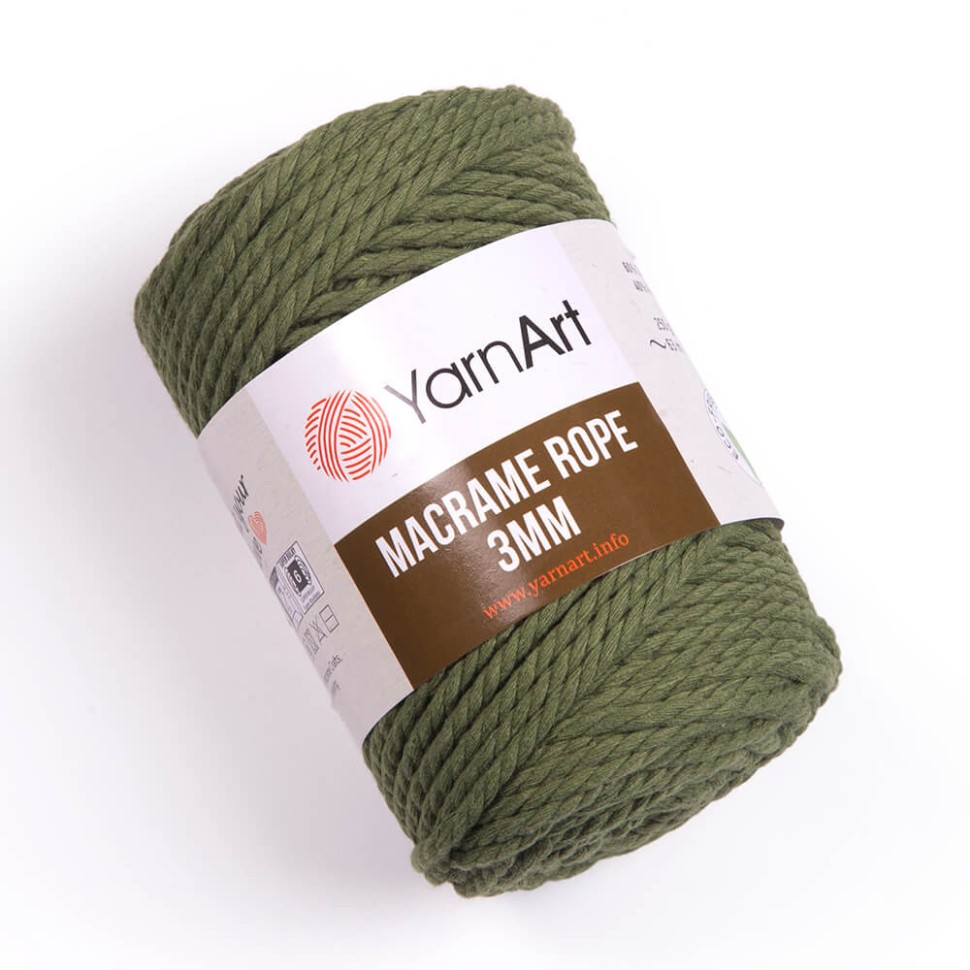 Macrame Rope 3mm - 787 (зеленый)