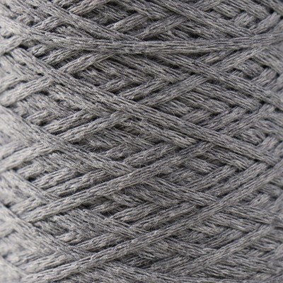 Шнур для вязания без сердечника 70% хлопок, 30% полиэстер 1мм 200м/65±10гр (08 - серый)