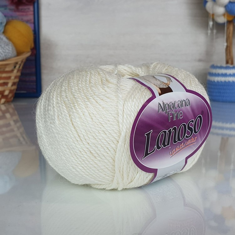 Alpacana fine Lanoso - 901 (молочный)
