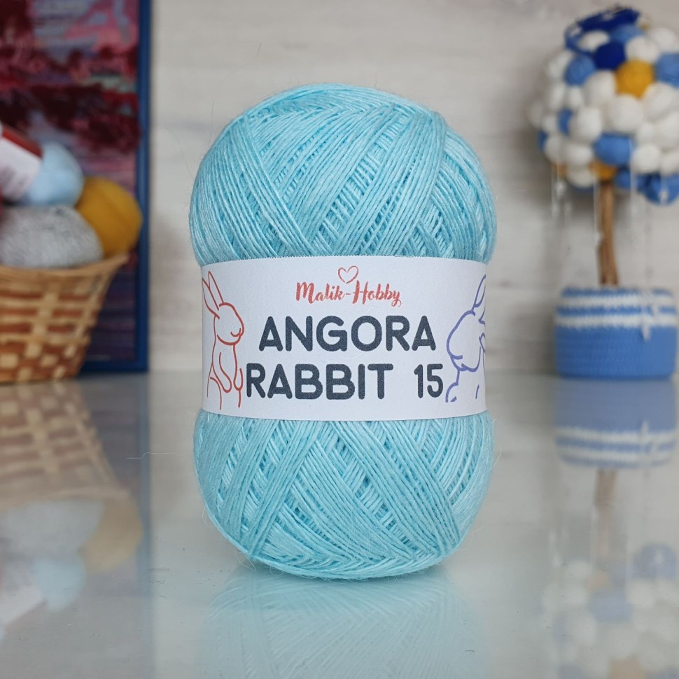 Angora Rabbit 15 - 075 (нежная бирюза)