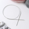 Спицы круговые, для вязания, с металлическим тросом, d = 2 мм, 100 см
