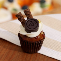 Муляж - магнит &quot;Кексик&quot; шоколадный, 4х4х5см