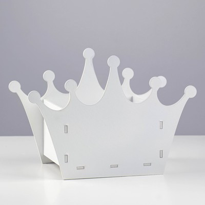 Кашпо деревянное "Корона" 16,4х23,4х13 см Кашпо деревянное "Корона" 16,4х23,4х13 см