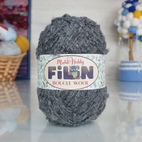 Букле вулл 2.6 - 221 (темно-серый)