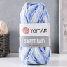 Пряжа "Sweet Baby" 100% акрил 300м/100г (900 белый-синий) Пряжа "Sweet Baby" 100% акрил 300м/100г (900 белый-синий)